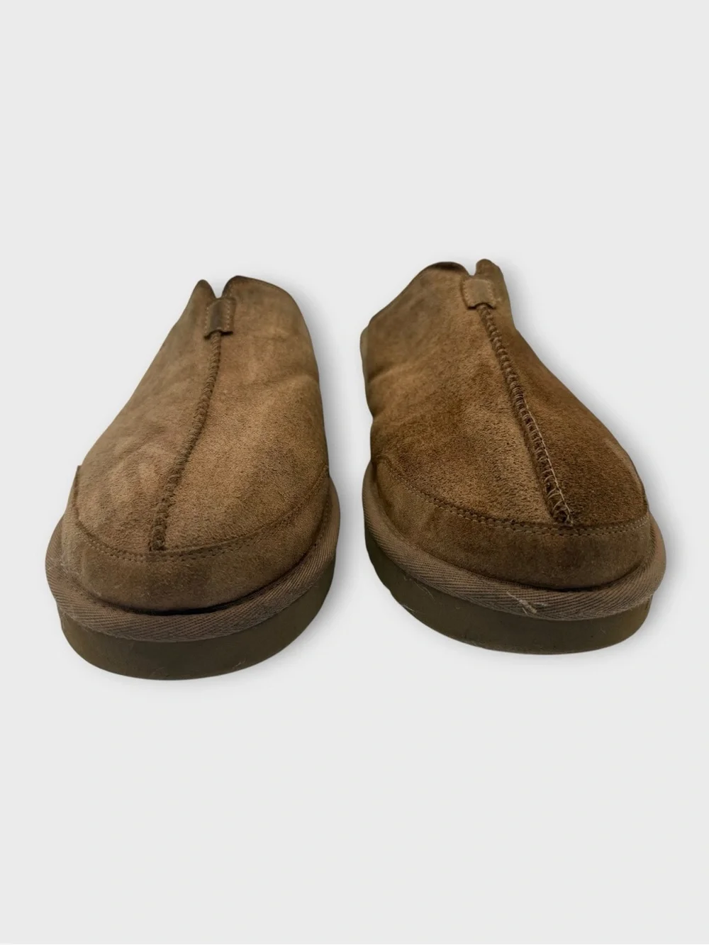 UGG Mens Marcman Fur Lined Suede Slip On Clog Size 12 Style Fair Condition